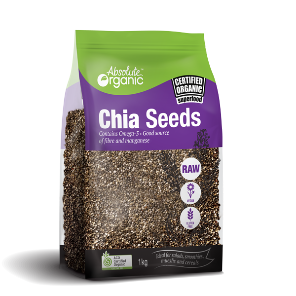 Chia Seeds 1kg Absolute Organic 1613